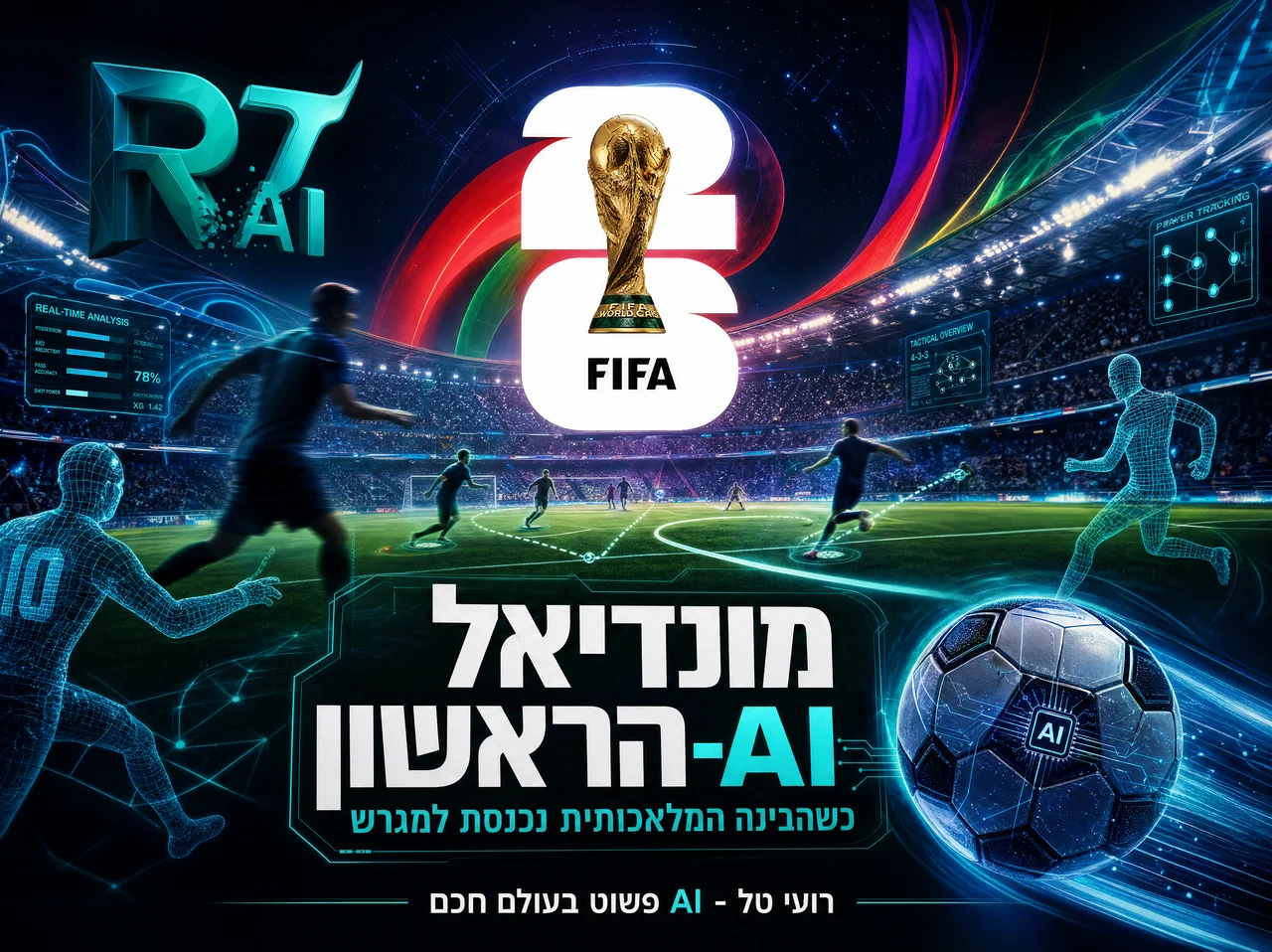 כשהכדורגל פוגש בינה מלאכותית: כך AI משנה את מונדיאל 2026