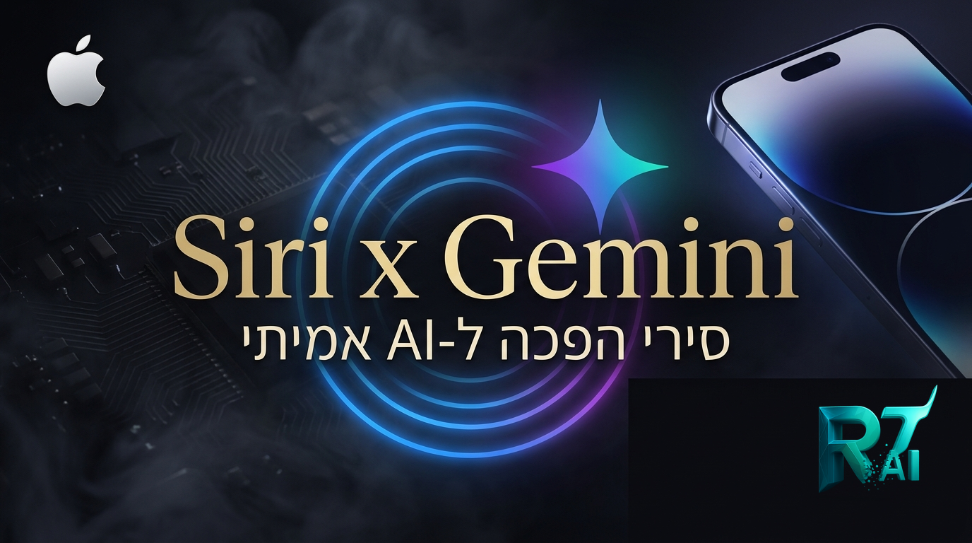 סירי הפכה ל-AI אמיתי - אפל קנתה Gemini של גוגל ושינתה הכל ב-WWDC 2026