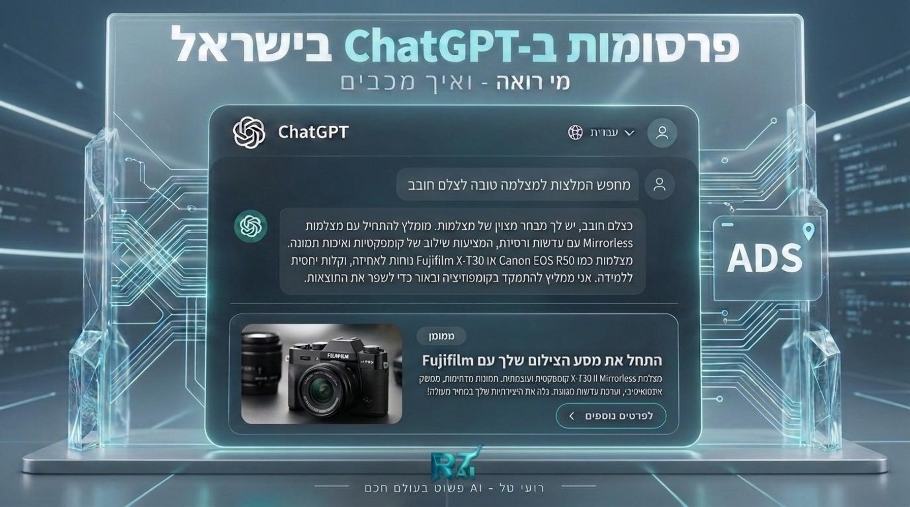 הפרסומות של ChatGPT הגיעו לישראל: מי רואה אותן, ואיך מכבים