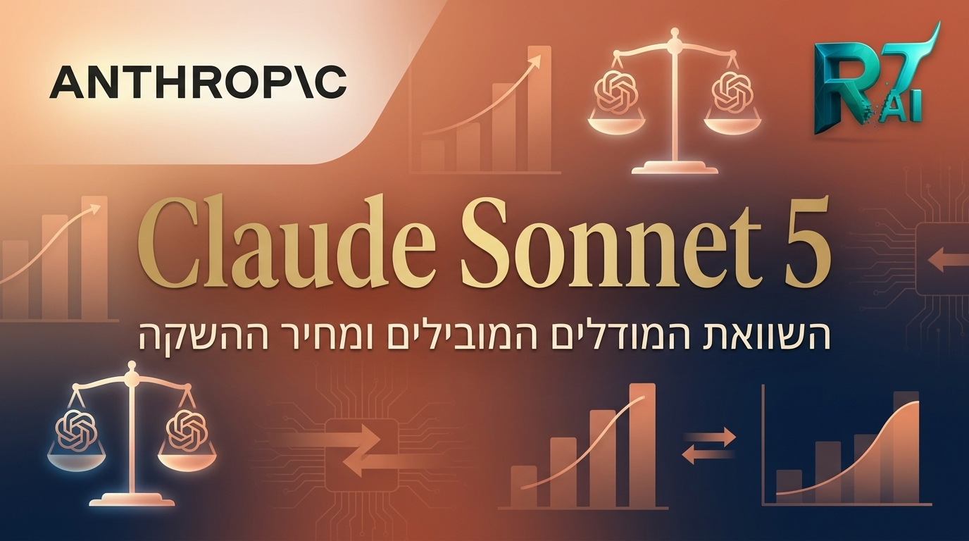 Claude Sonnet 5 הושק: סוגר את הפער מול Opus 4.8, ומחיר השקה של 2$/10$ עד ה-31.8