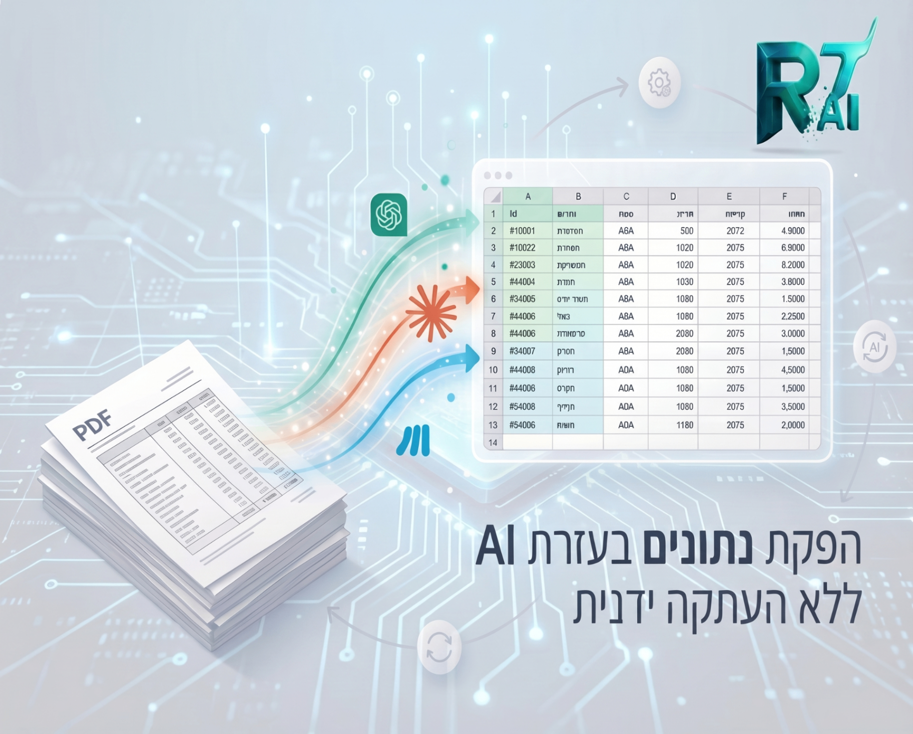 מדריך: חילוץ נתונים מ-PDF עם AI בלי להעתיק ידנית