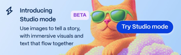 Gamma Studio Mode - יצירת מצגות וקרוסלות מעוצבות בעזרת בינה מלאכותית