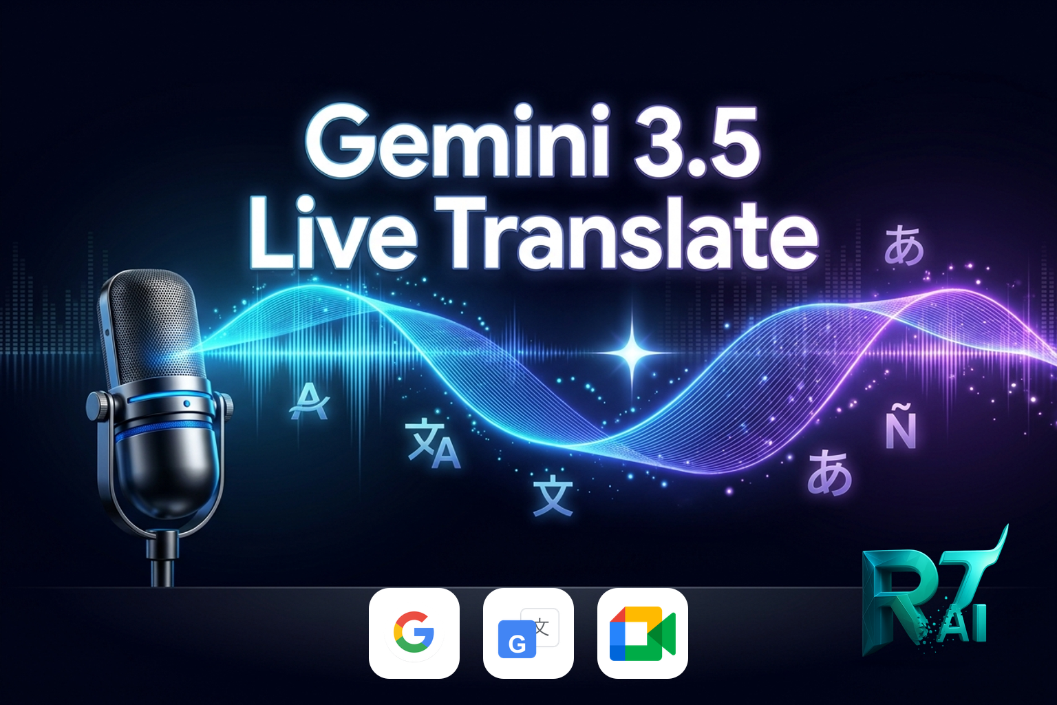 Gemini 3.5 Live Translate: תרגום קולי חי ב-70+ שפות - בחינם מהדפדפן