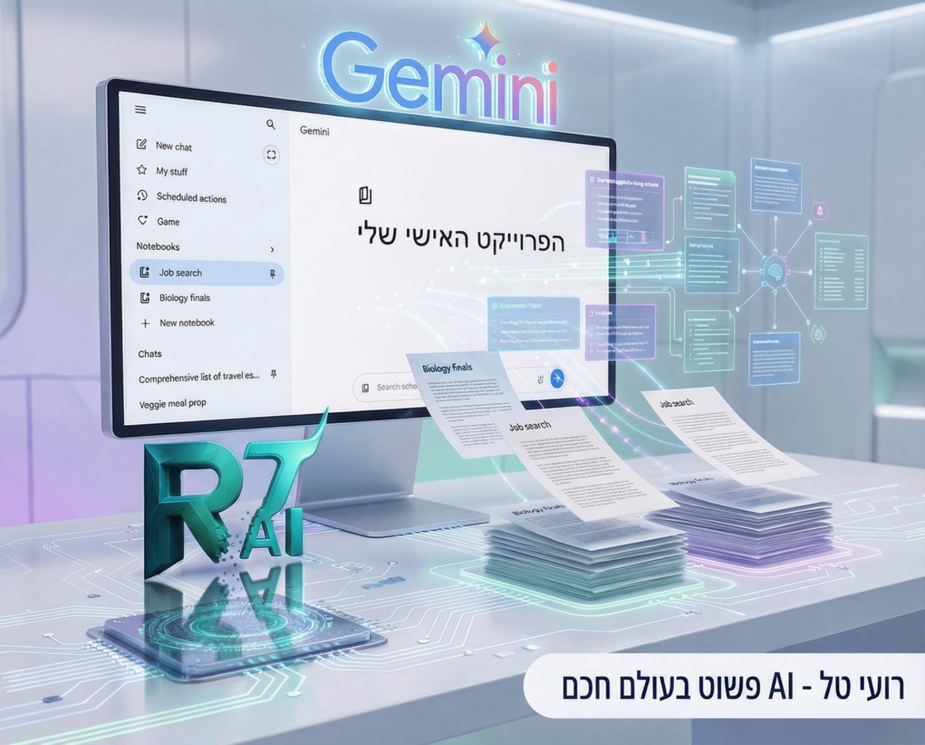 Gemini Notebooks: גוגל הפכה את ג׳מיני למוח השני האמיתי שלכם