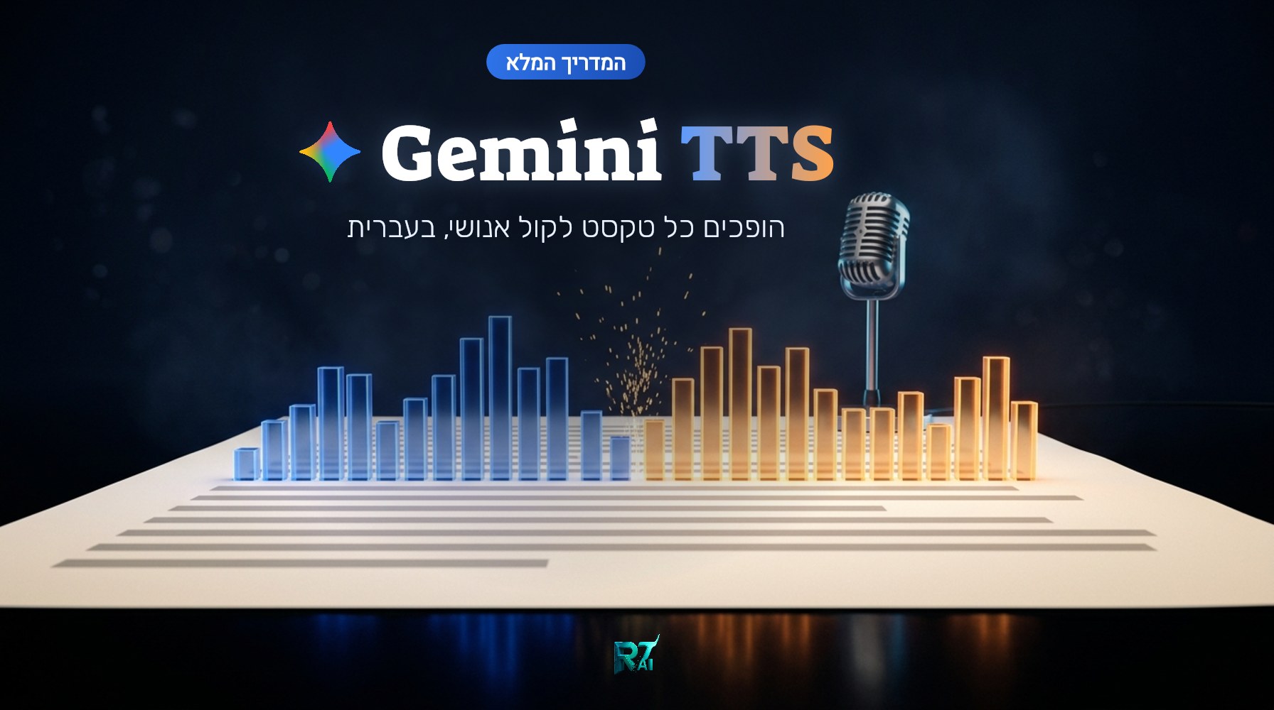 Gemini TTS: הופכים כל טקסט לקול אנושי בעברית