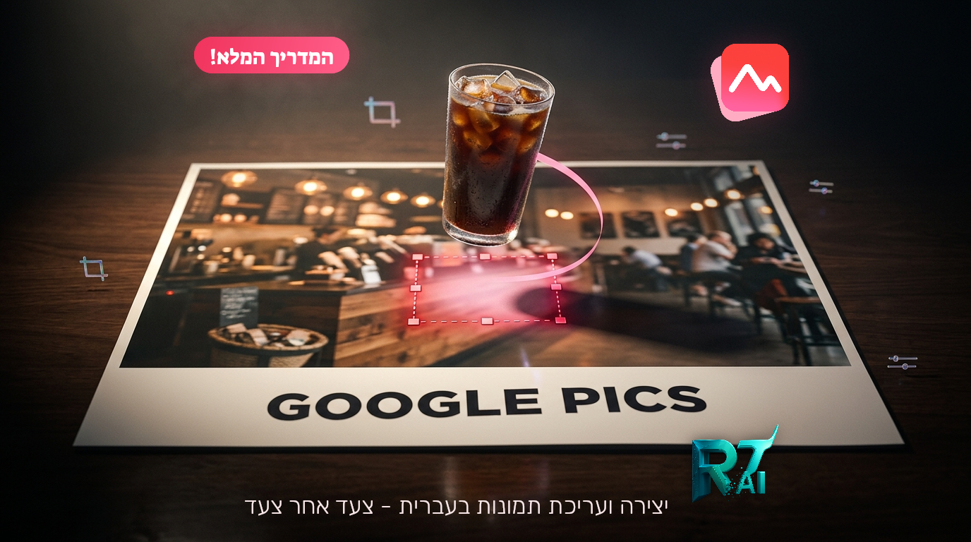 המדריך המלא ל-Google Pics: יוצרים ועורכים תמונות בעברית, צעד אחר צעד