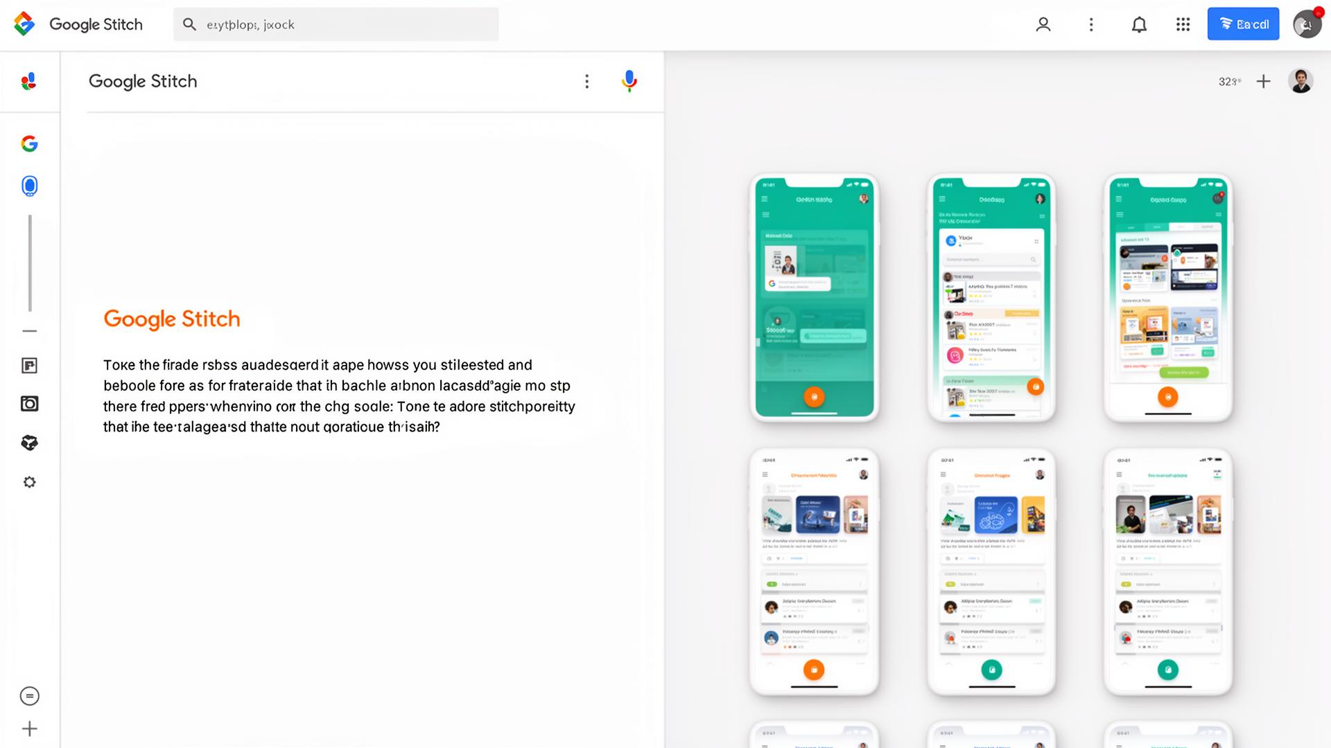 Google Stitch: מעיצוב בפרומפט לממשק עובד