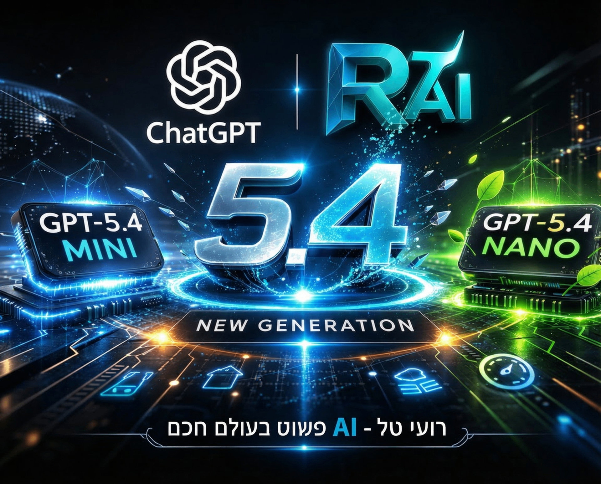 GPT-5.4 mini ו-nano הושקו: המודלים הקטנים של OpenAI שיעשו עבודה גדולה