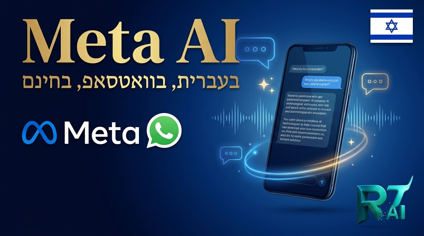 Meta AI הגיעה לישראל בעברית - ישירות בוואטסאפ, חינם לגמרי