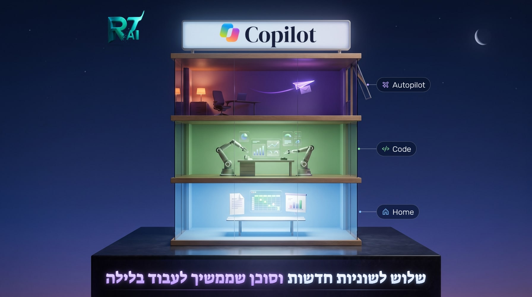 Copilot החדש של Microsoft: Home, Code ו-Autopilot