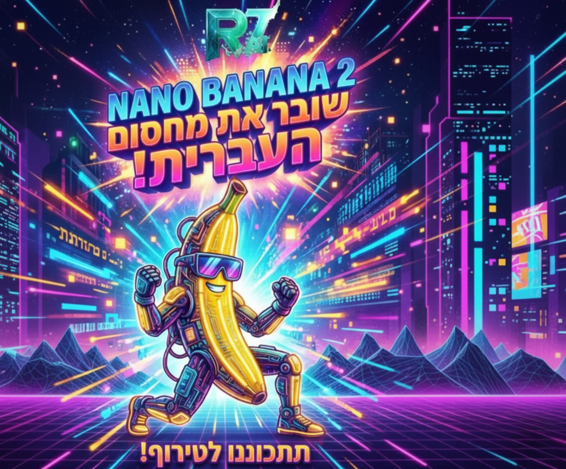 Nano Banana Pro בעברית תקינה