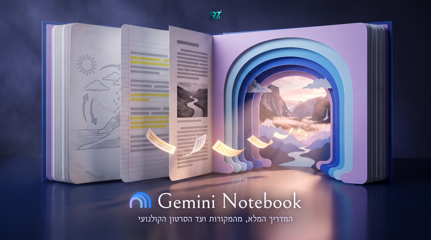 NotebookLM הוא היום Gemini Notebook: המדריך המלא, כולל Cinematic Video Overviews