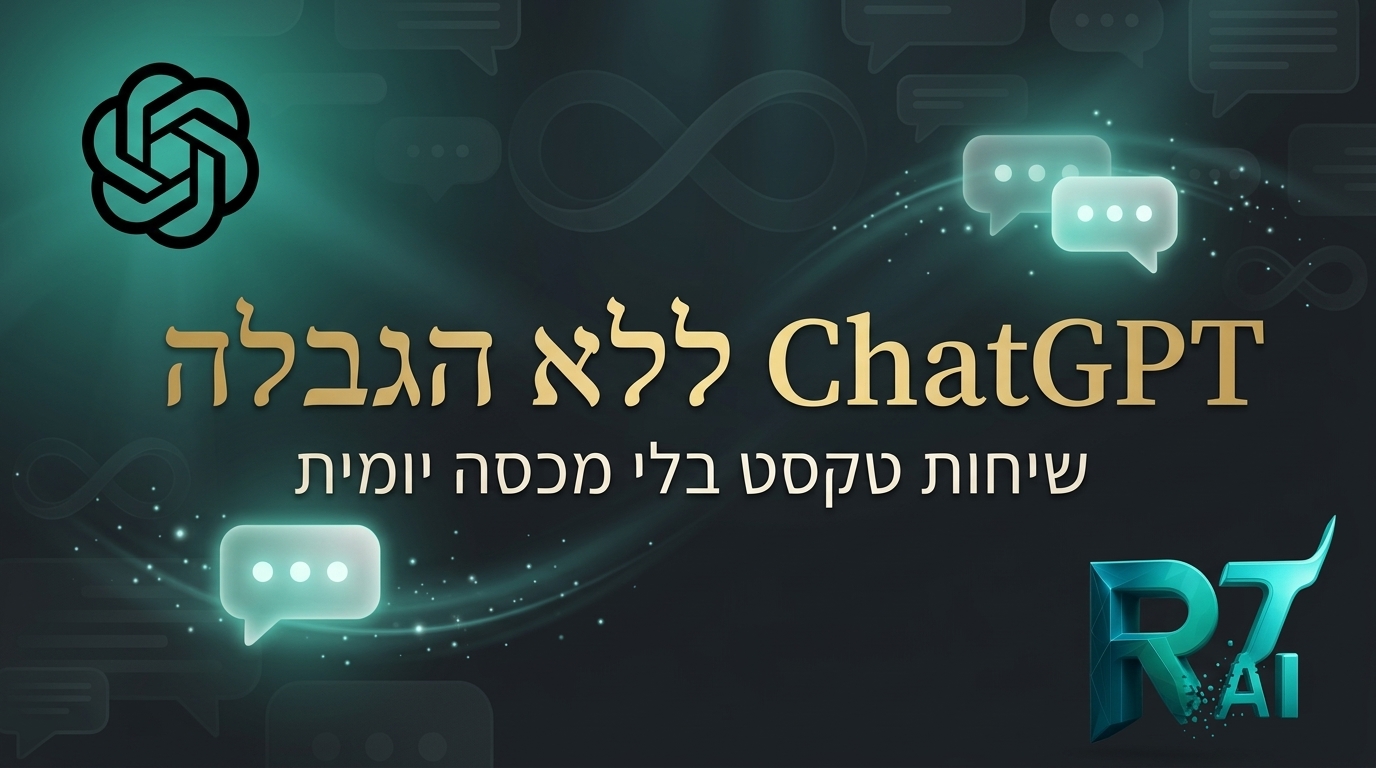 ChatGPT בלי הגבלה: OpenAI מבטלת את מכסת ההודעות לחינמיים ומוסיפה כפתור Think
