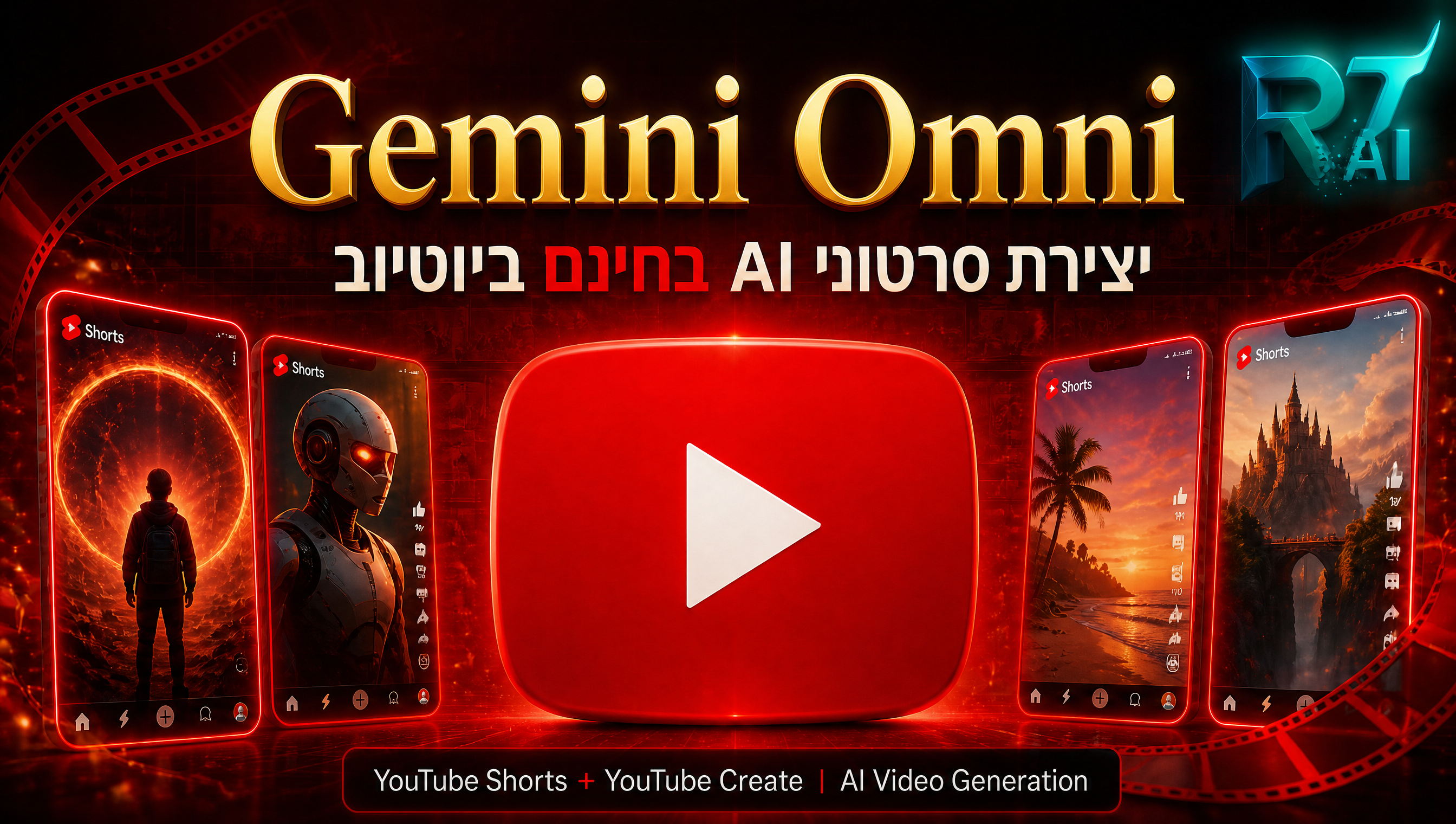 Gemini Omni ב-YouTube Shorts: ליצור סרטוני AI בחינם - בלי מנוי, ישר מהטלפון