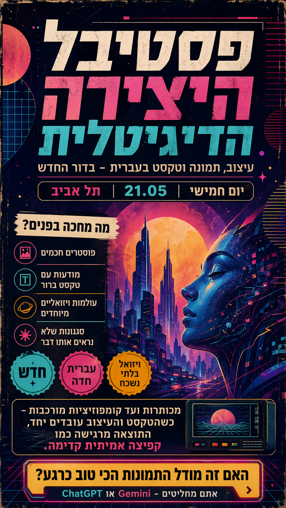 מודעות / כרזות שיווקיות בעברית