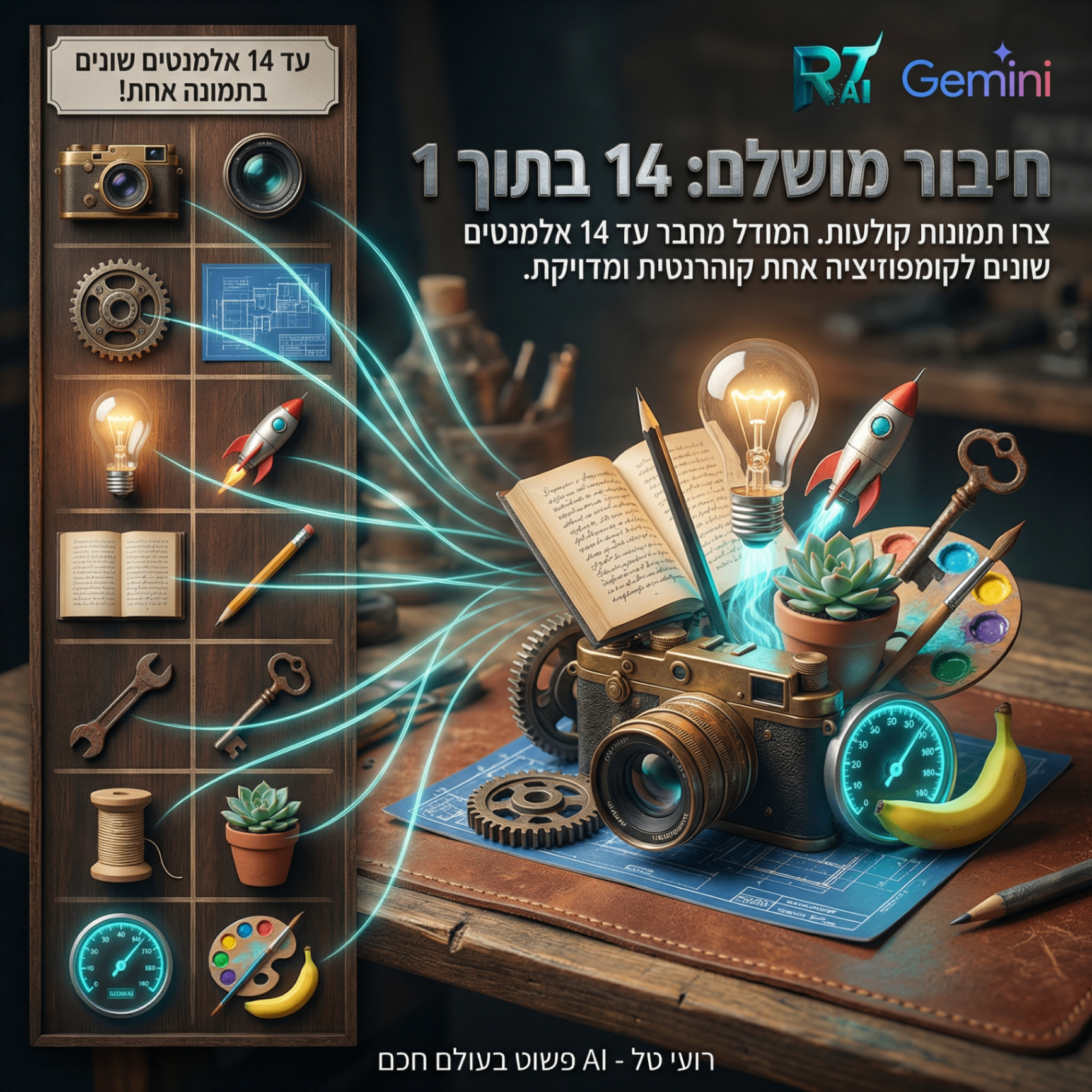 חיבור מושלם: 14 אלמנטים בתמונה אחת