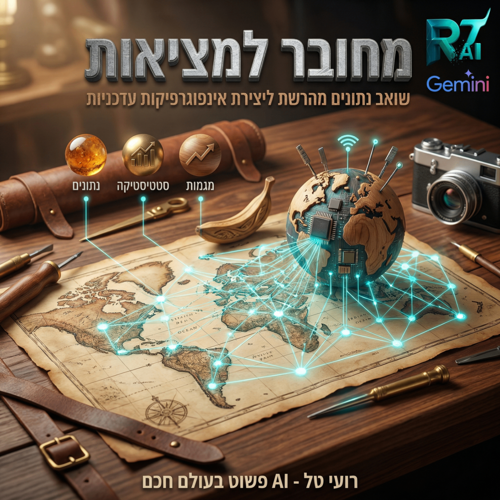 מחובר למציאות - נתונים מהרשת ליצירת אינפוגרפיקות